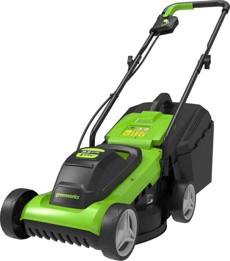 Газонокосилка аккумуляторная Greenworks G24LM33K2