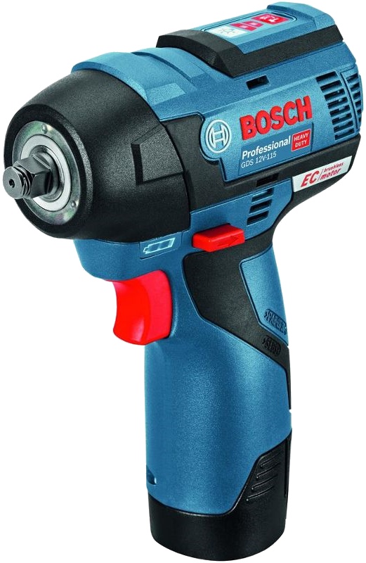 Гайковерт Bosch GDS 12V-115 06019E0103 (с 2-мя АКБ, кейс)