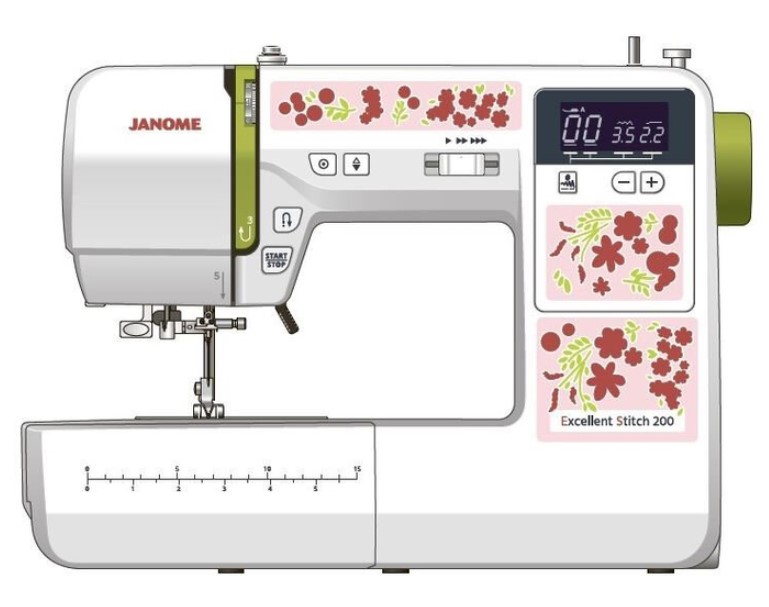 Швейная машина Janome Excellent Stitch 200 белый