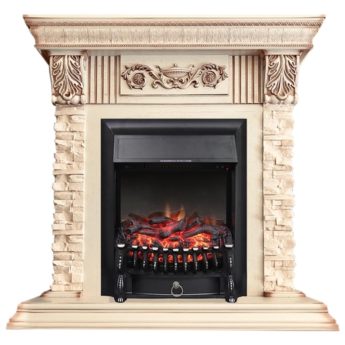 Электрический камин Royal Flame Luxemburg сланец бежевый, слоновая кость  Fobos BL