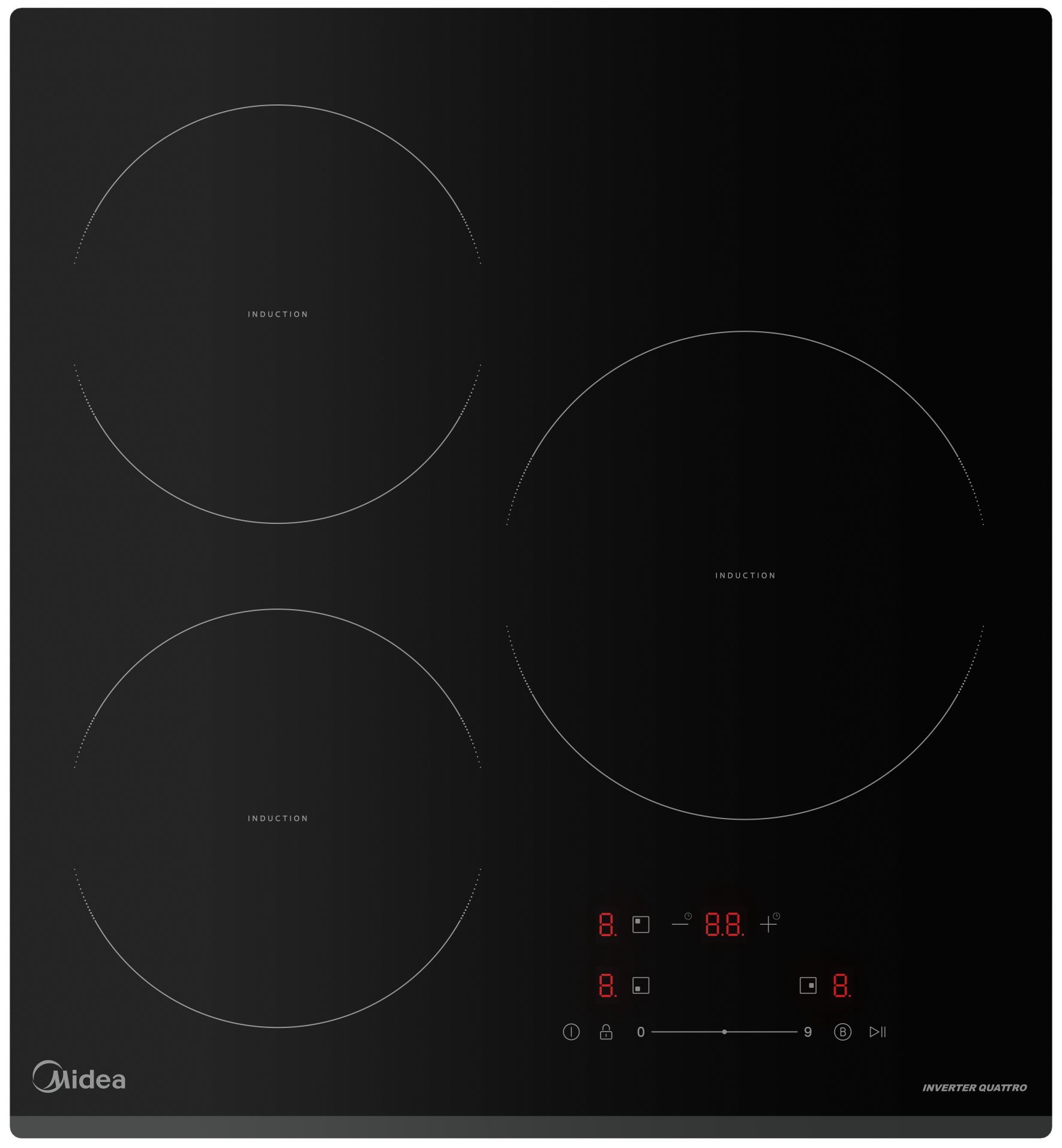 Варочная панель индукционная Midea MIH43103F, черный