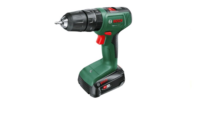 Дрель-шуруповерт аккумуляторная ударная Bosch EasyImpact 18V-40, АКБ 18 В, 1,5 А/ч, ЗУ, арт. 06039D8
