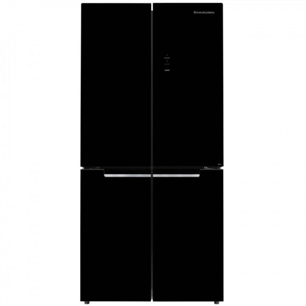 Холодильник Side-By-Side Schaub Lorenz SLU X490GY3EI, черное стекло