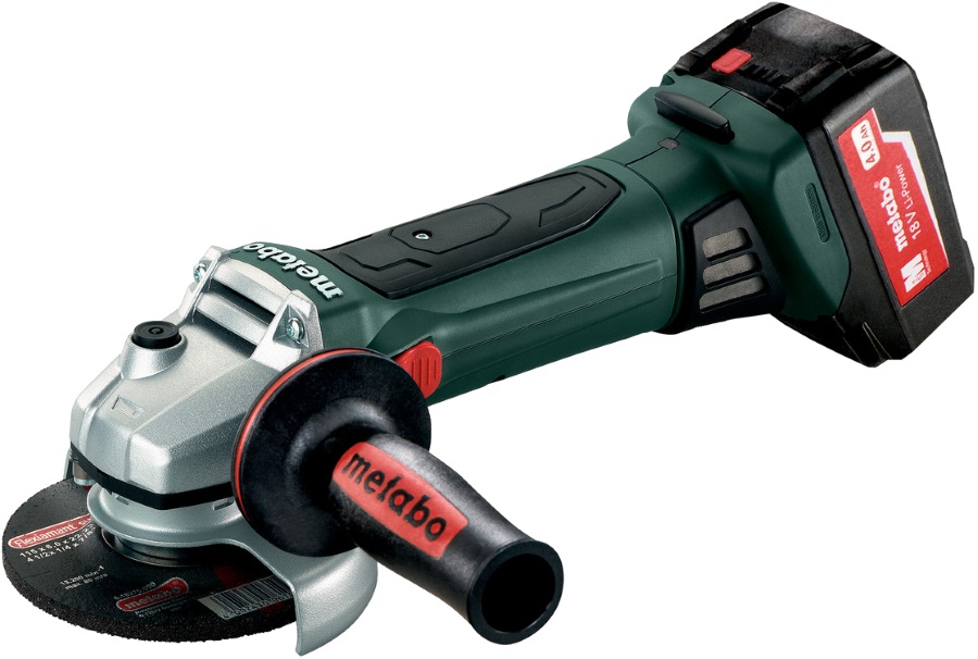 Угловая шлифмашина (болгарка) аккумуляторная Metabo W 18 LTX 125, Т04155