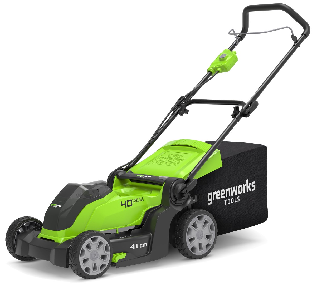 Газонокосилка аккумуляторная Greenworks G40LM41, 40V, 40 см, без АКБ и ЗУ