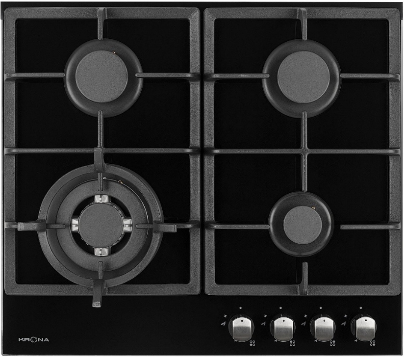 Варочная панель газовая Krona Armonia 60 BL, черный