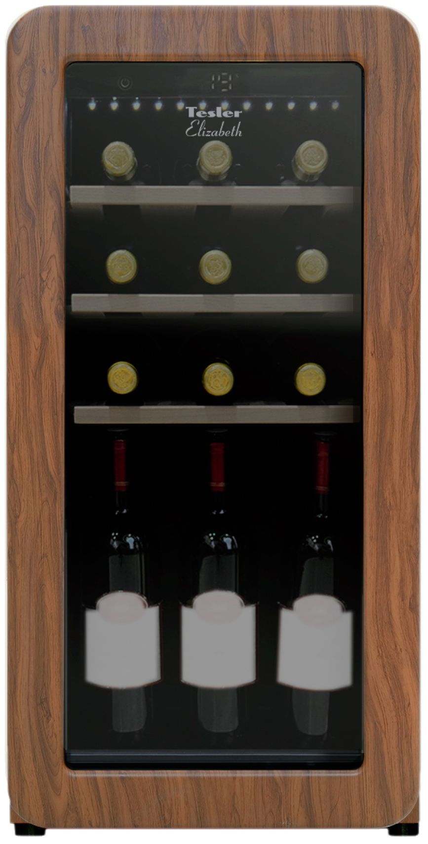 Винный шкаф Tesler CWC-188 CARAMEL WOOD LD (петли дверцы слева)