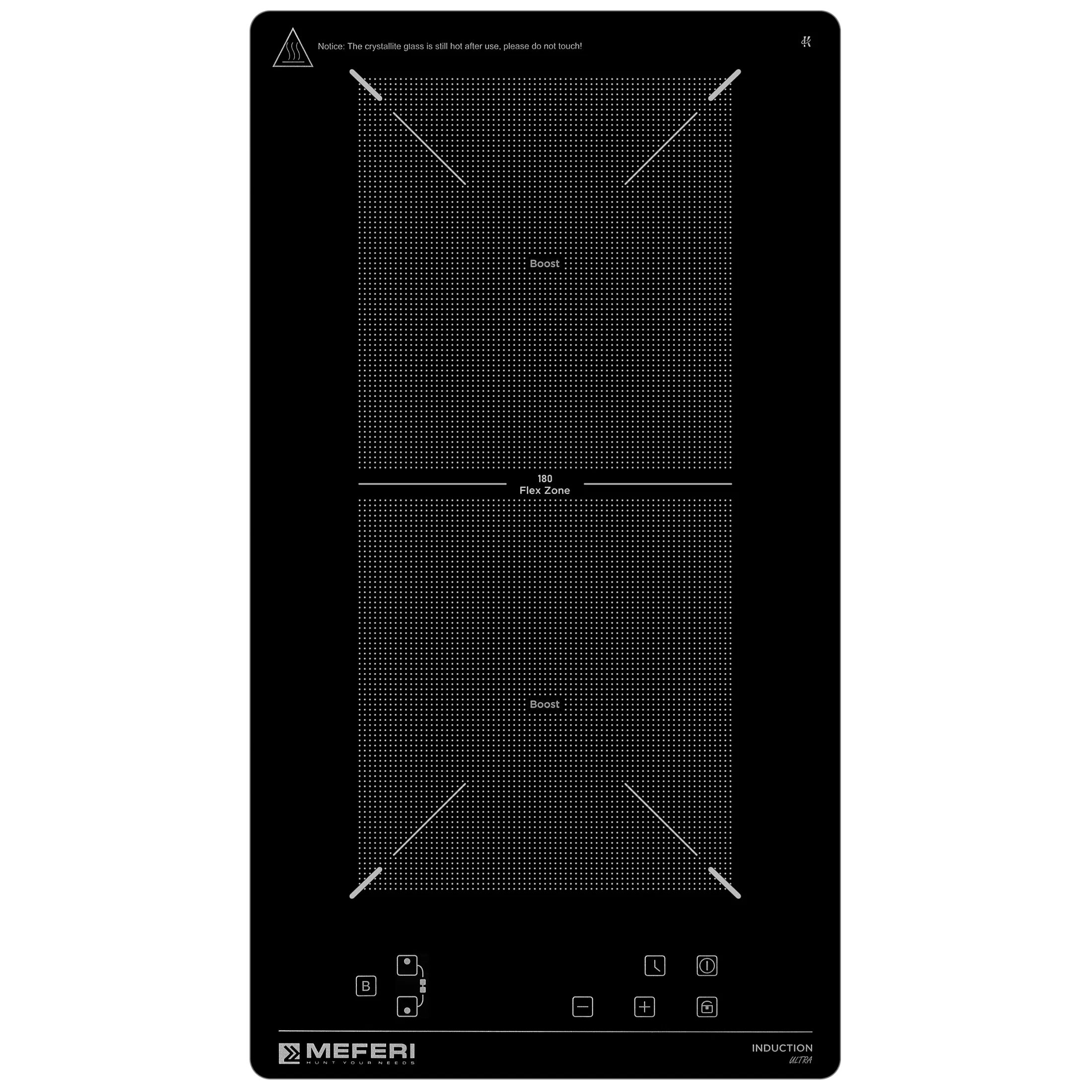Варочная панель индукционная Meferi MIH302BK ULTRA, черный