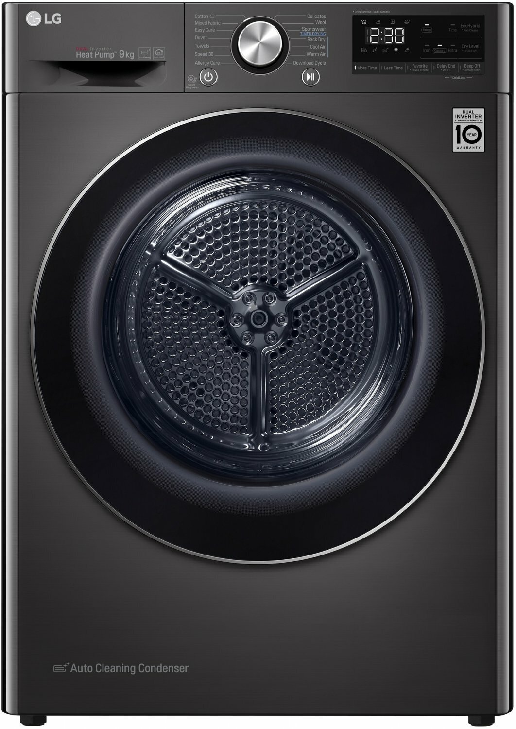 Сушильная машина LG RH90V9JV2N черный
