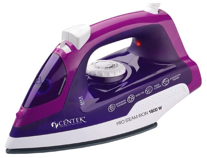 Утюг CENTEK CT-2348 фиолетовый/белый