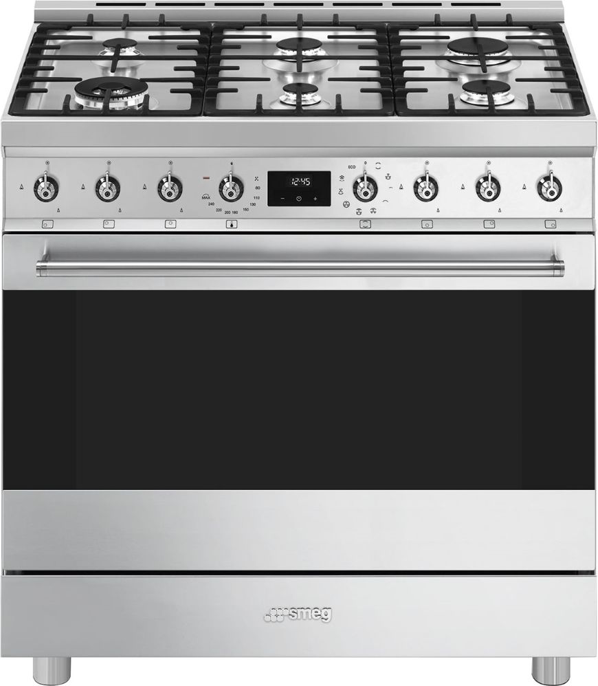 Плита комбинированная Smeg C9GMX2, нержавеющая сталь