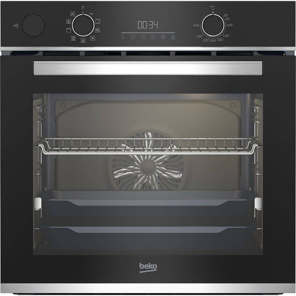 Духовой шкаф электрический Beko BBIS13300XMSE, черный/нержавеющая сталь