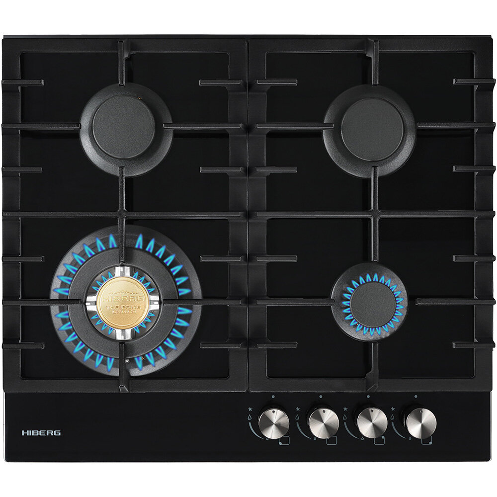 Варочная панель газовая HIBERG VM 60440 B, черный