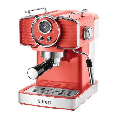 Кофеварка рожковая Kitfort KT-7125-1, красный