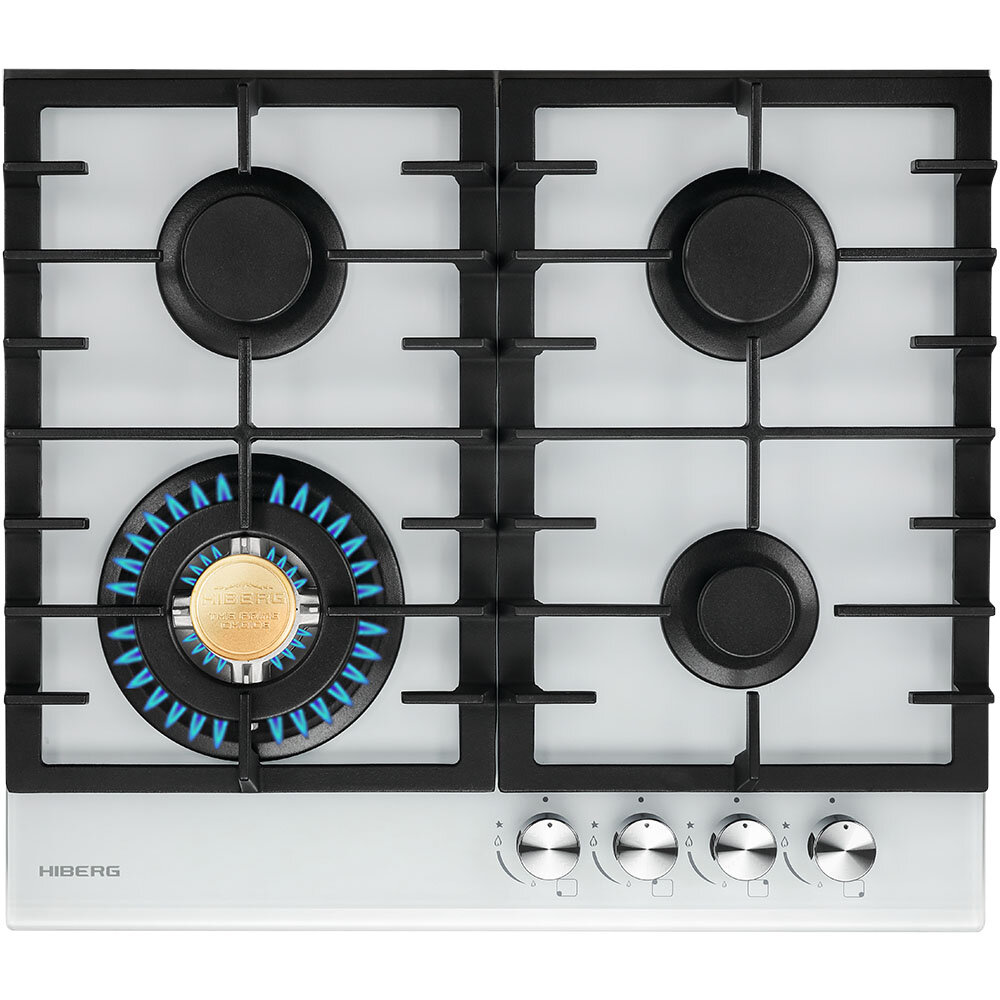 Варочная панель газовая HIBERG VM 60440 W, белый