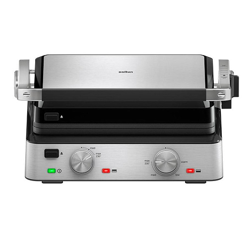 Гриль электрический Braun MultiGrill 7 CG7010, серебристый