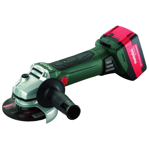 Угловая шлифмашина (болгарка) аккумуляторная Metabo W 18 LTX 125 0, 18 В, 125 мм