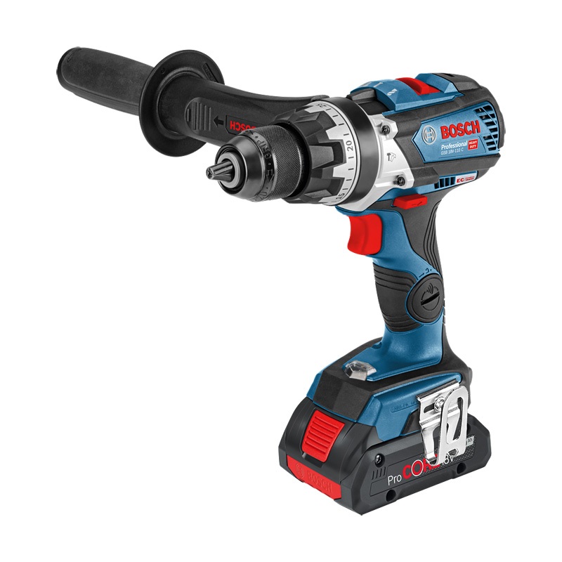 Дрель-шуруповерт ударная аккумуляторная BOSCH GSB 18V-110 C 0 L-BOXX 110 Н·м 06019G030D