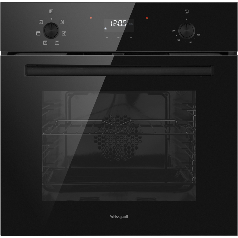 Духовой шкаф электрический Weissgauff EOV 676 SB Black Edition, черный