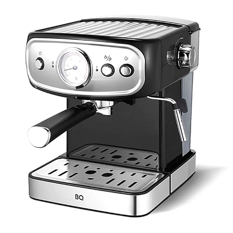Кофеварка рожковая BQ CM1006 черный/стальной