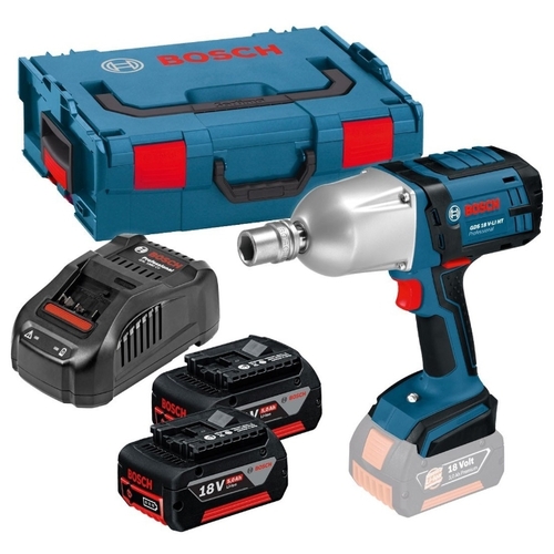 Гайковерт BOSCH GDS 18 V-LI HT 5.0Ач х2 L-BOXX
