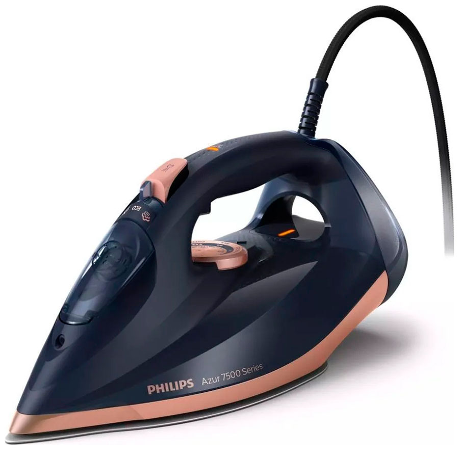 Утюг паровой Philips 7500 Series DST7510/80, синий/золотой