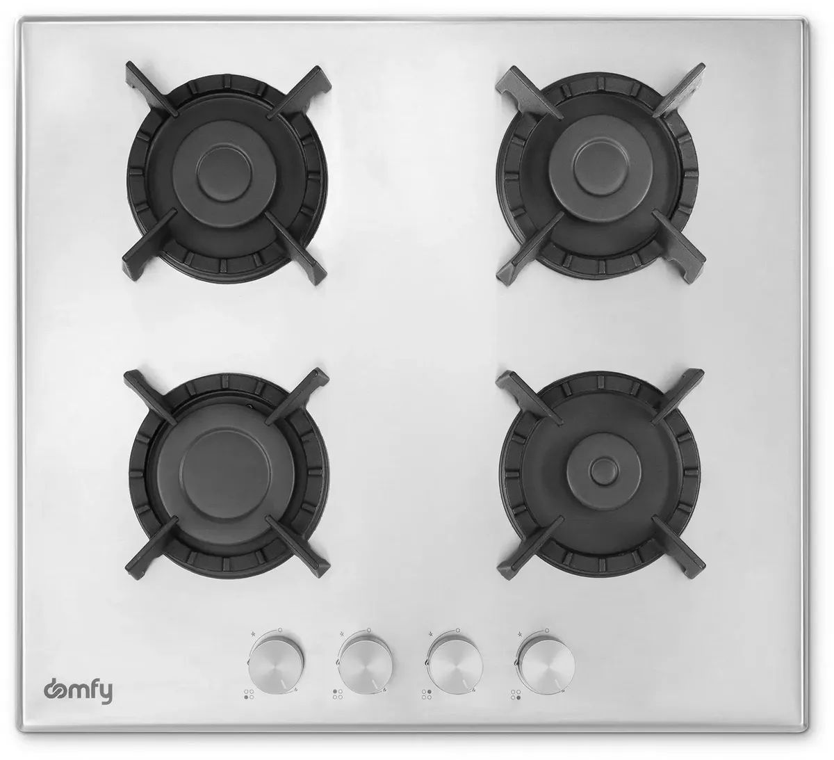 Варочная панель газовая Domfy DM6430GH IX, серебристый