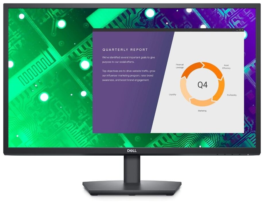 Монитор DELL E2722HS, IPS, черный