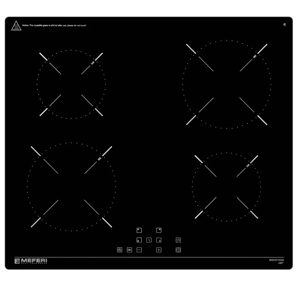 Варочная панель индукционная Meferi MIH604BK LIGHT, черный