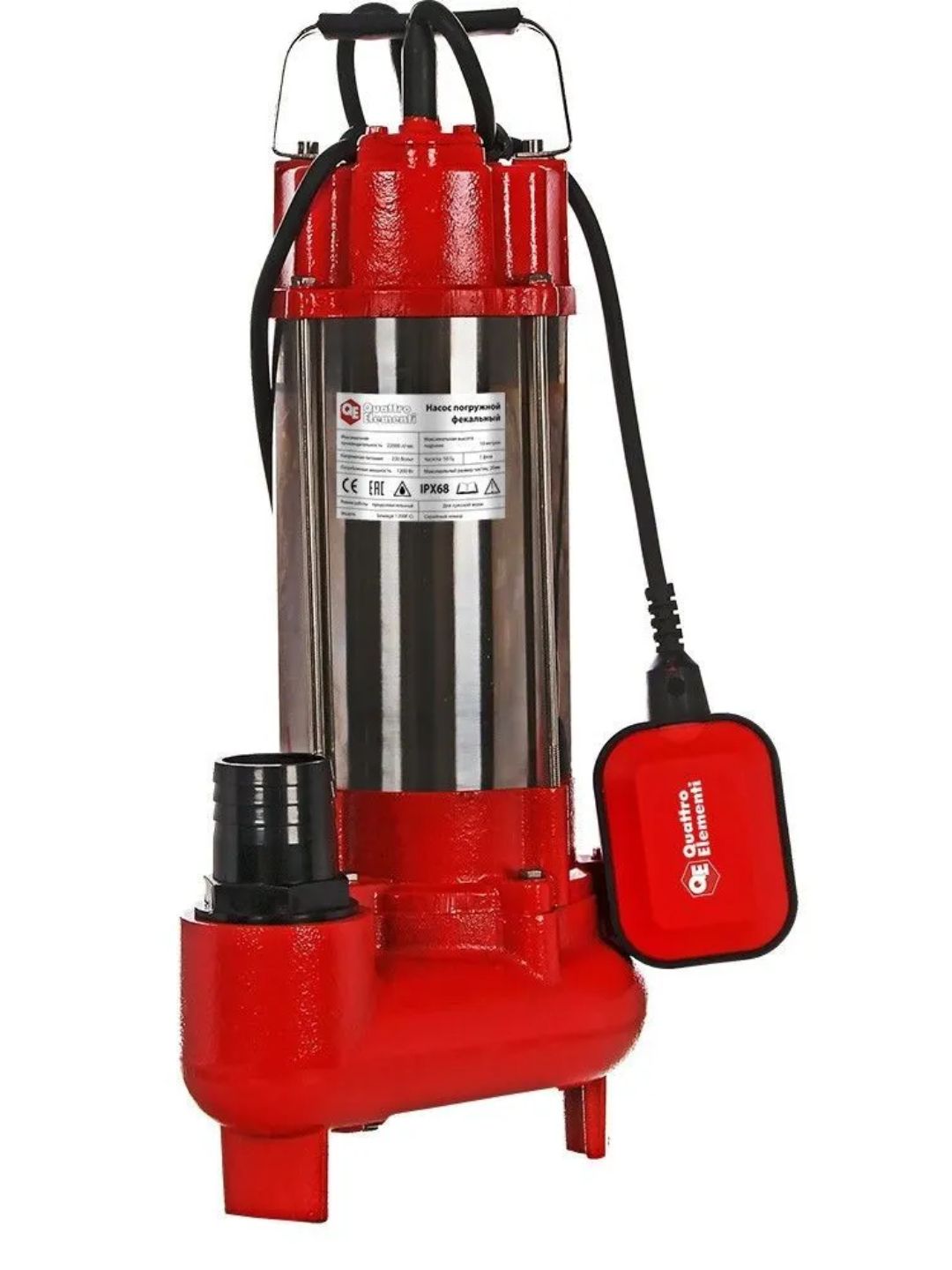 Фекальный насос Quattro Elementi Sewage 1200F Ci (910-171)
