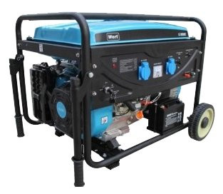 Генератор бензиновый Wert G8000E, (6500 Вт)