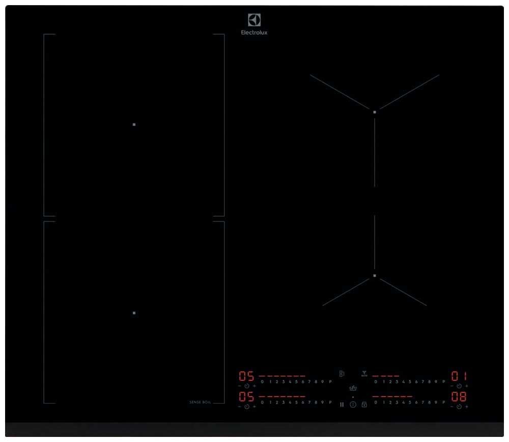 Варочная панель индукционная Electrolux CIS62450, черный