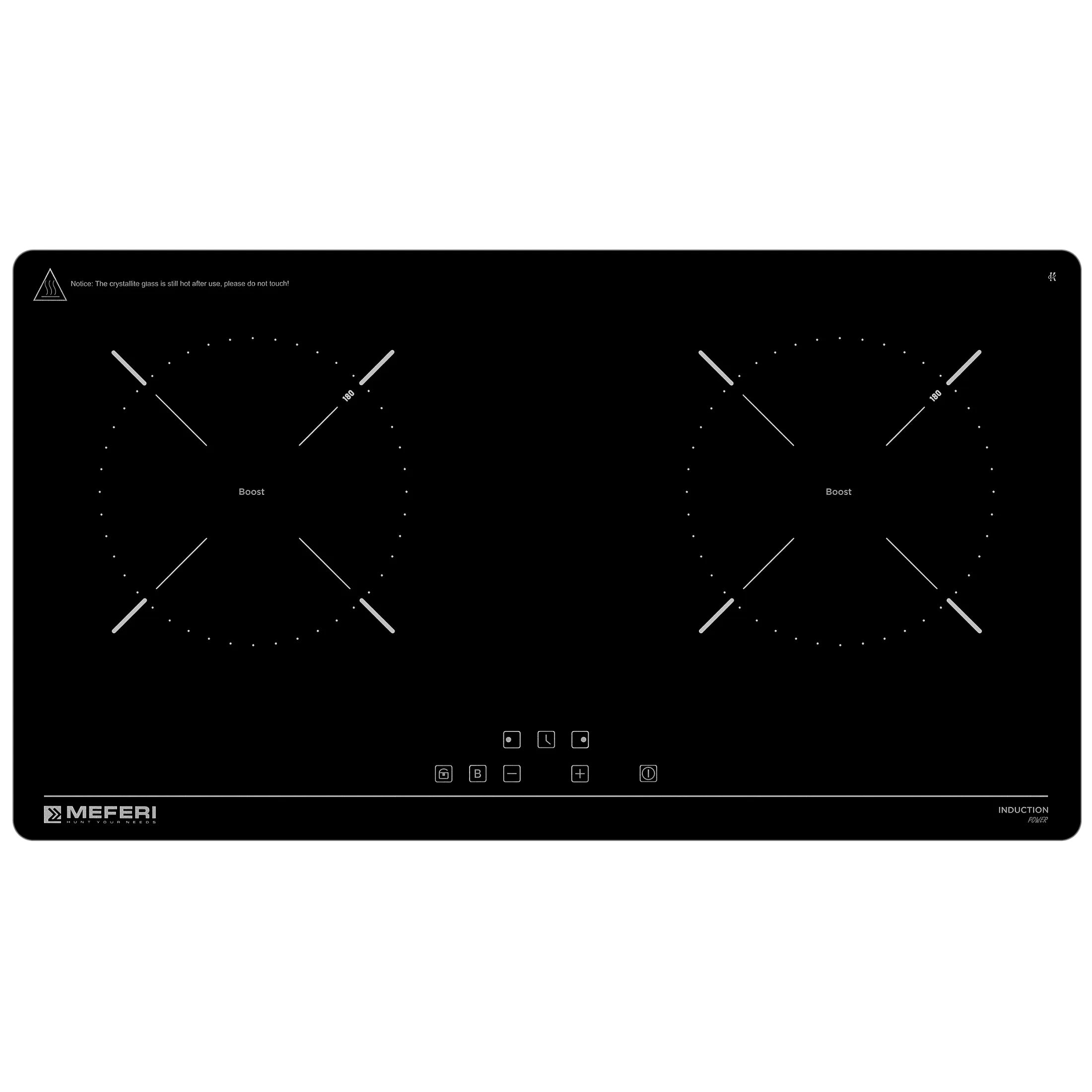 Варочная панель индукционная Meferi MIH602BK POWER, черный