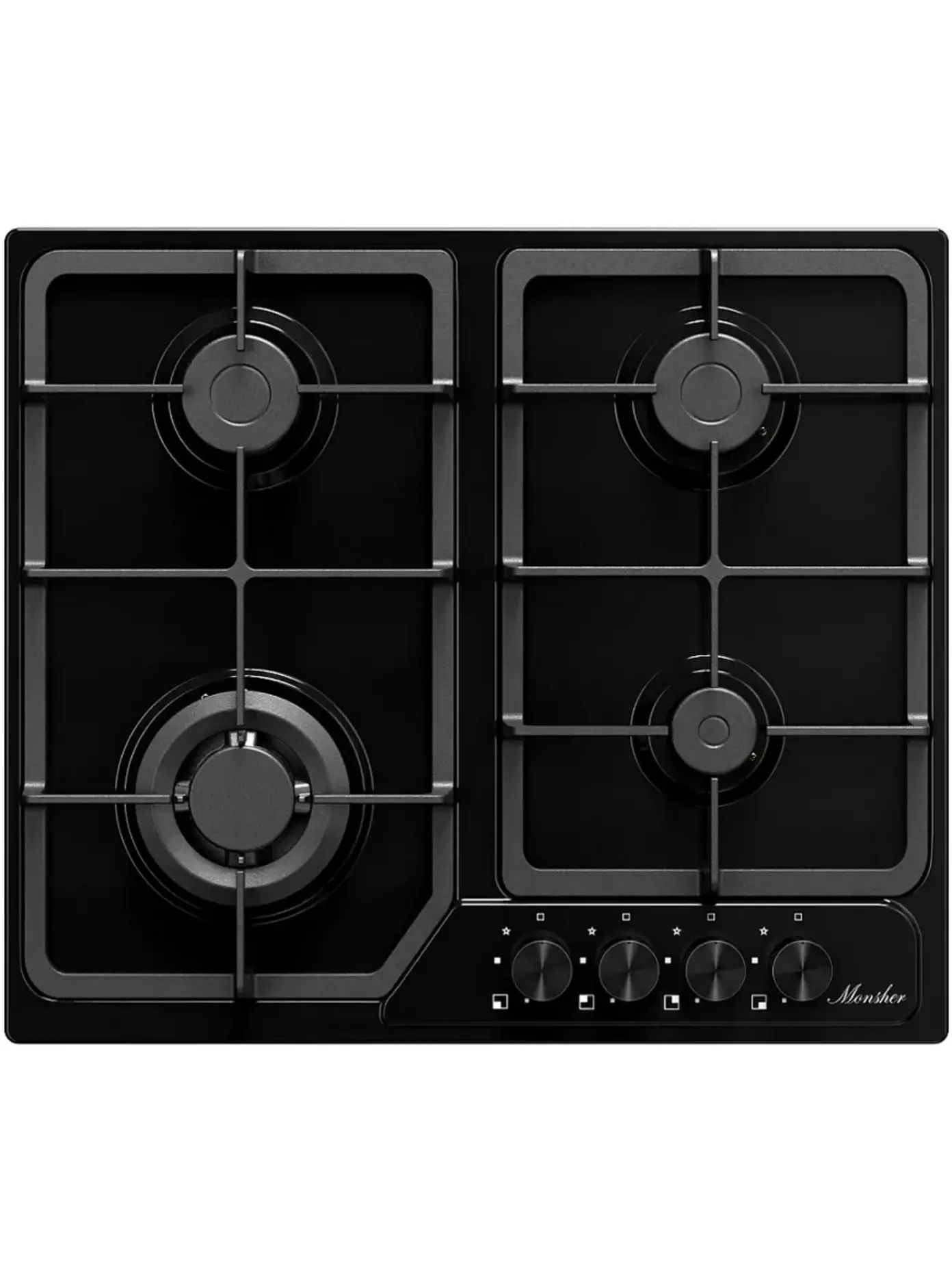 Варочная панель газовая Monsher MSG 63 Noir, черный