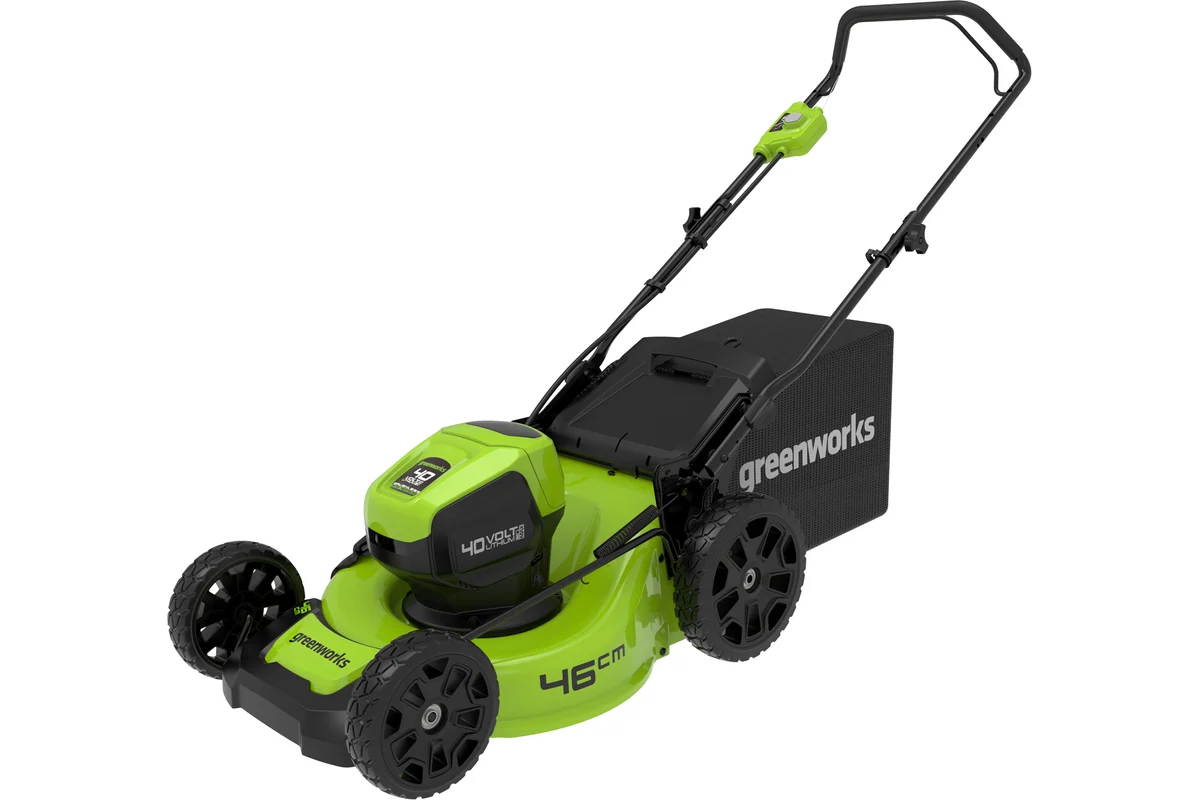 Газонокосилка аккумуляторная GreenWorks GD40LM46HPK4, арт 2514407UB (с 1 АКБ и ЗУ)