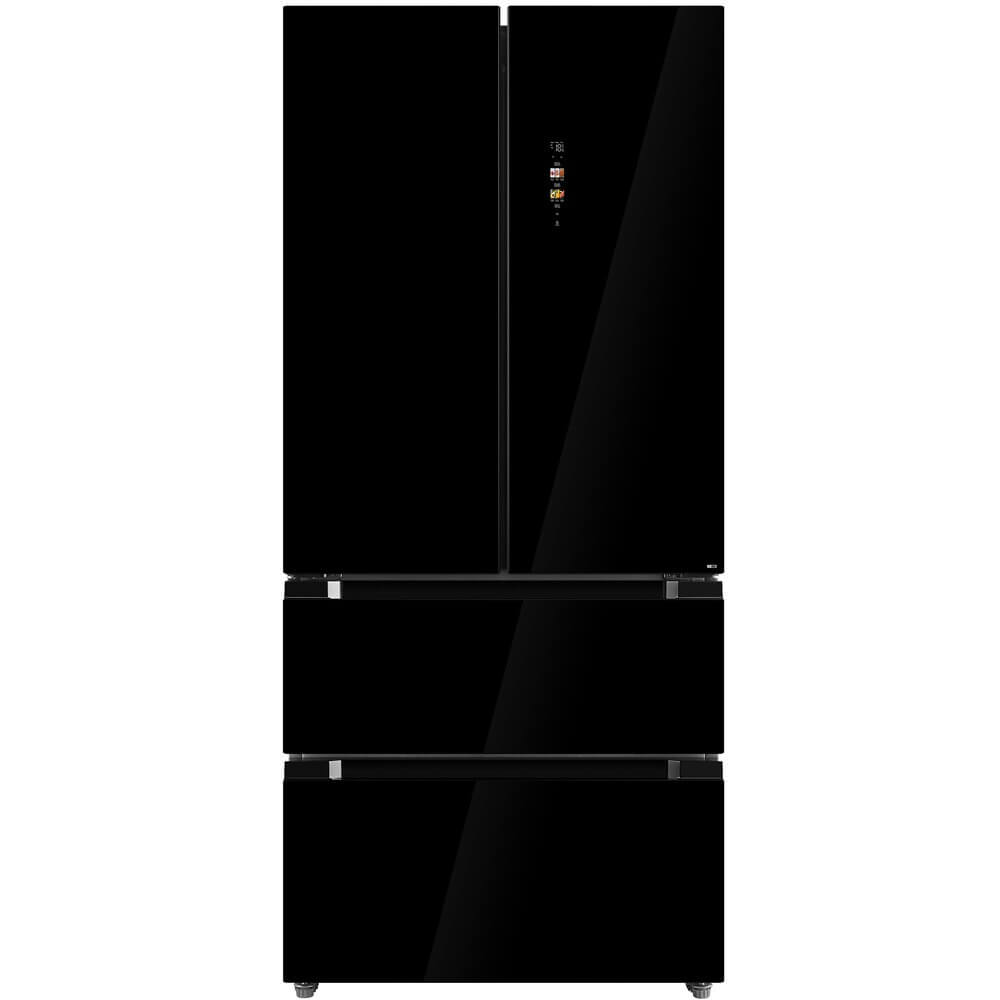 Холодильник Side-by-Side Midea MDRF692MIE22, черное стекло
