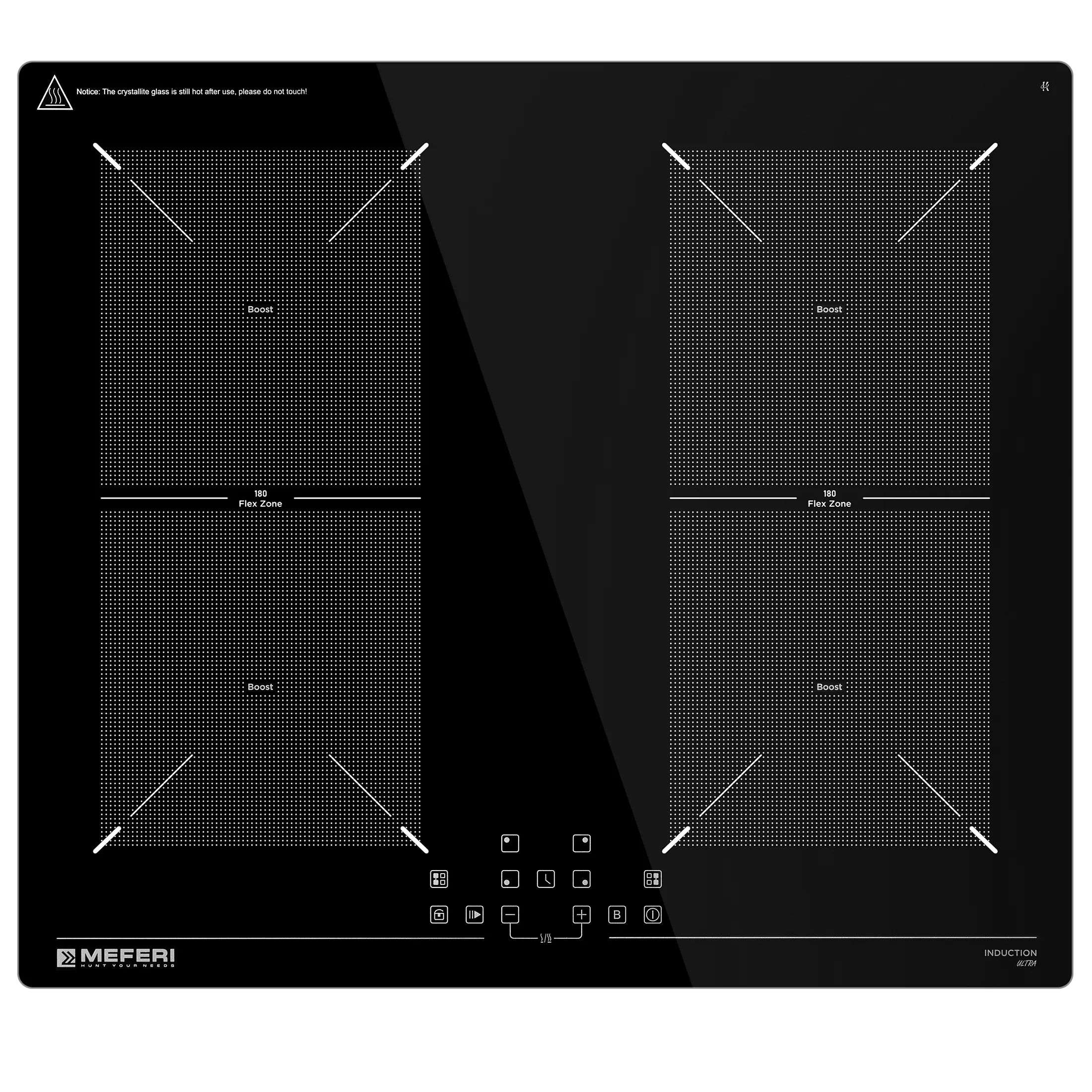 Варочная панель индукционная Meferi MIH604BK ULTRA, черный