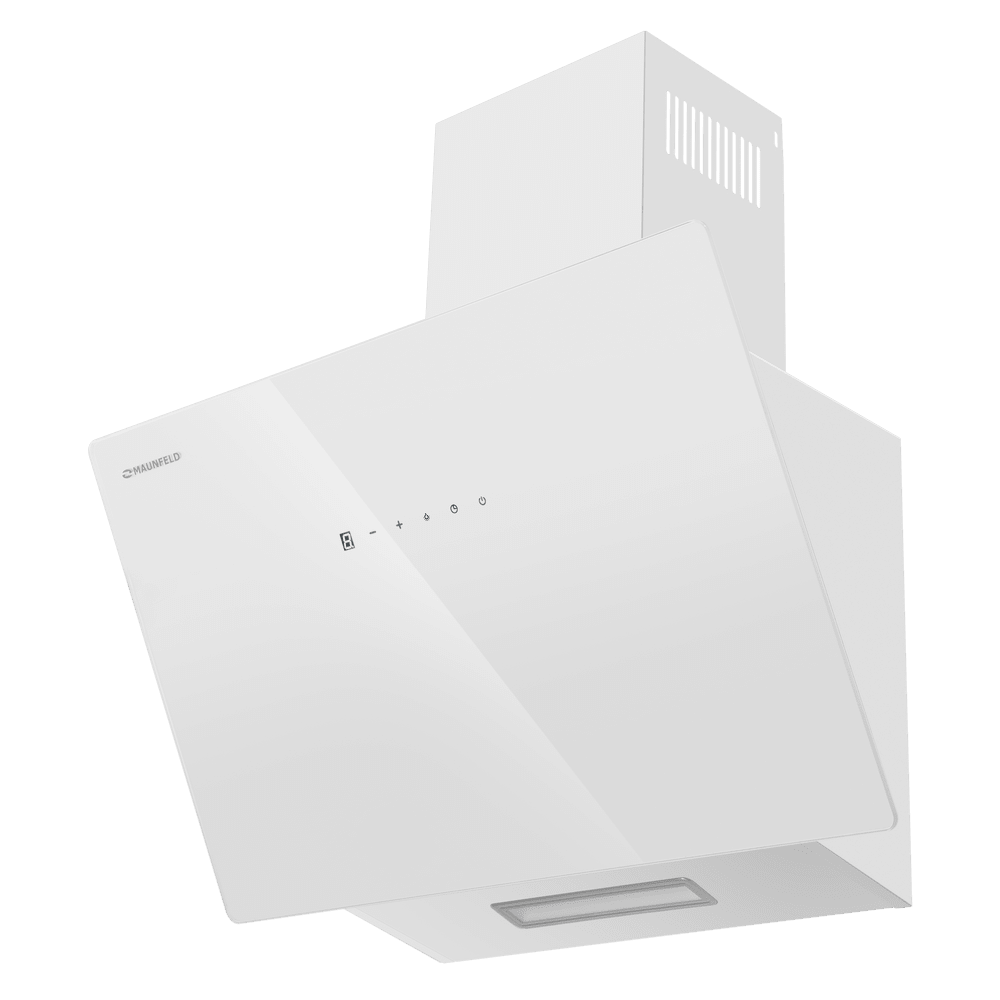 Вытяжка наклонная MAUNFELD Elf 60, белое стекло