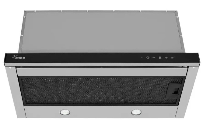 Вытяжка встраиваемая Akpo Light Glass Touch Twin 60 WK-7 черное стекло/нержавеющая сталь