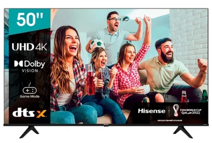 Телевизор Hisense 50A6BG черный