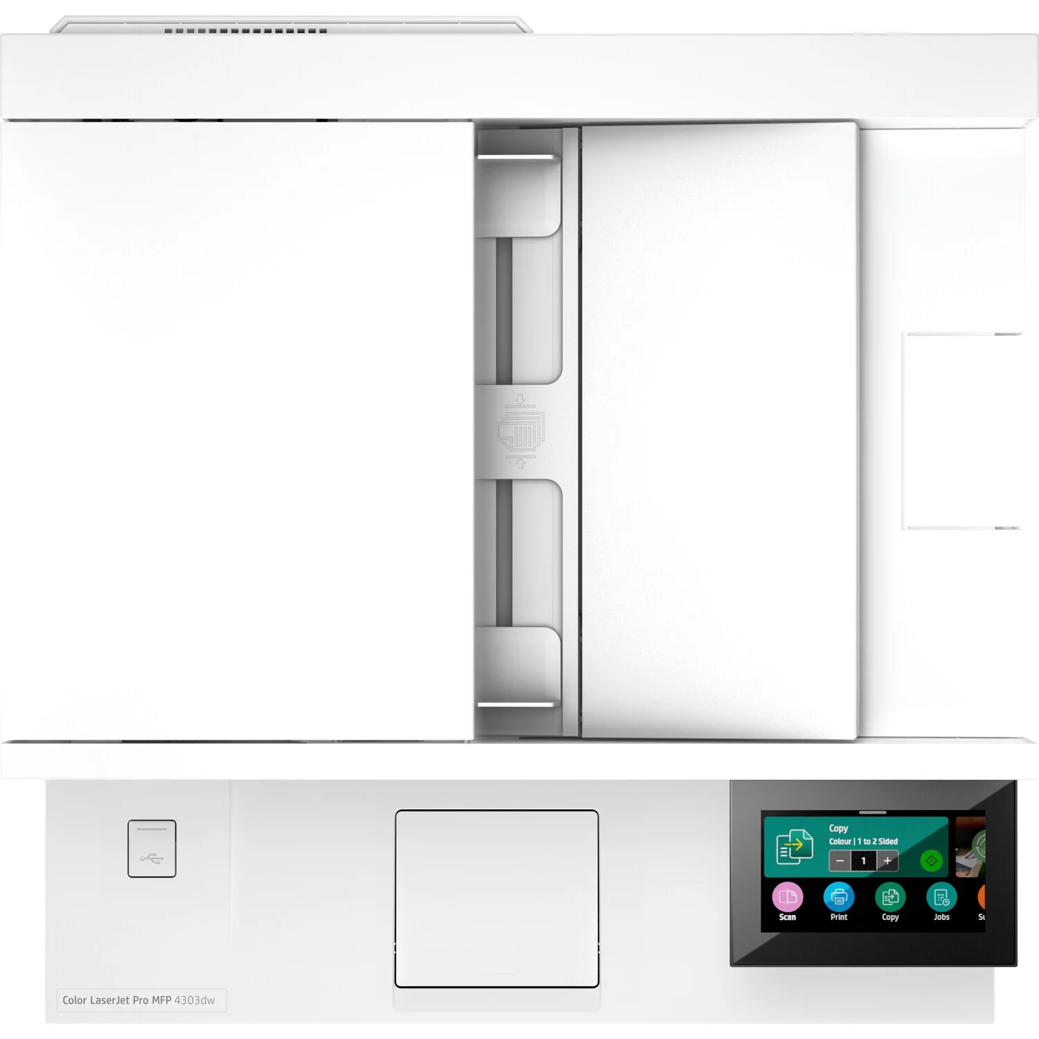 МФУ лазерное HP Color LaserJet Pro MFP 4303dw (5HH65A), белый/синий