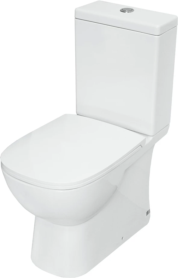 Унитаз-компакт Sanita Luxe Quadro Slim WC.CC/Quadro/2-SlimDM/WHT.G/S1, белый