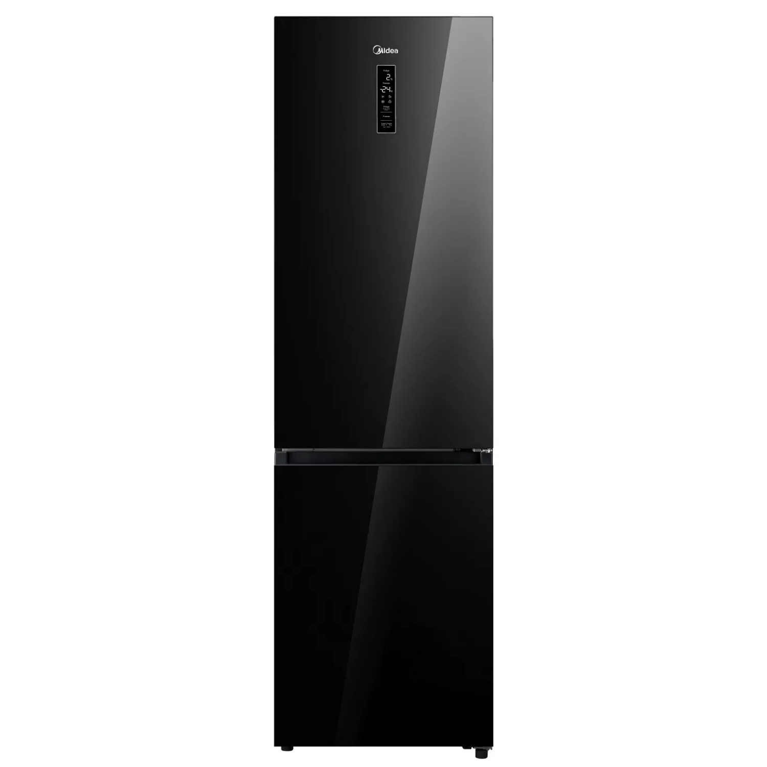 Холодильник Midea MDRB521MGE22ODM, черное стекло
