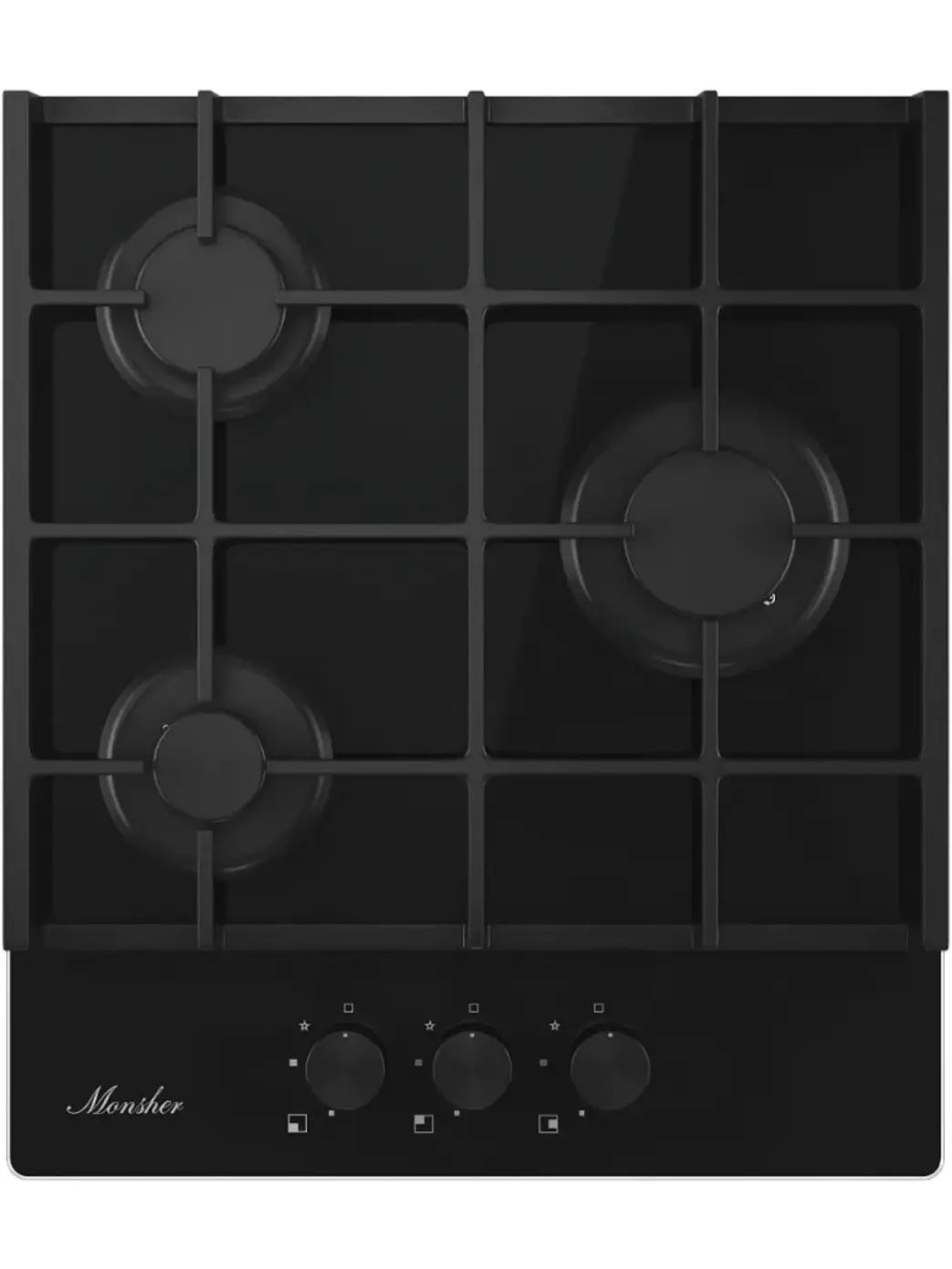 Варочная панель газовая Monsher MGG 42 Noir, черный