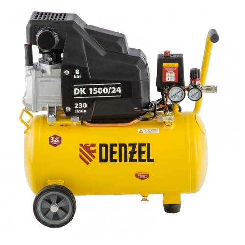 Компрессор масляный Denzel DK 1500/24 Х-PRO, 24 л, 1.5 кВт
