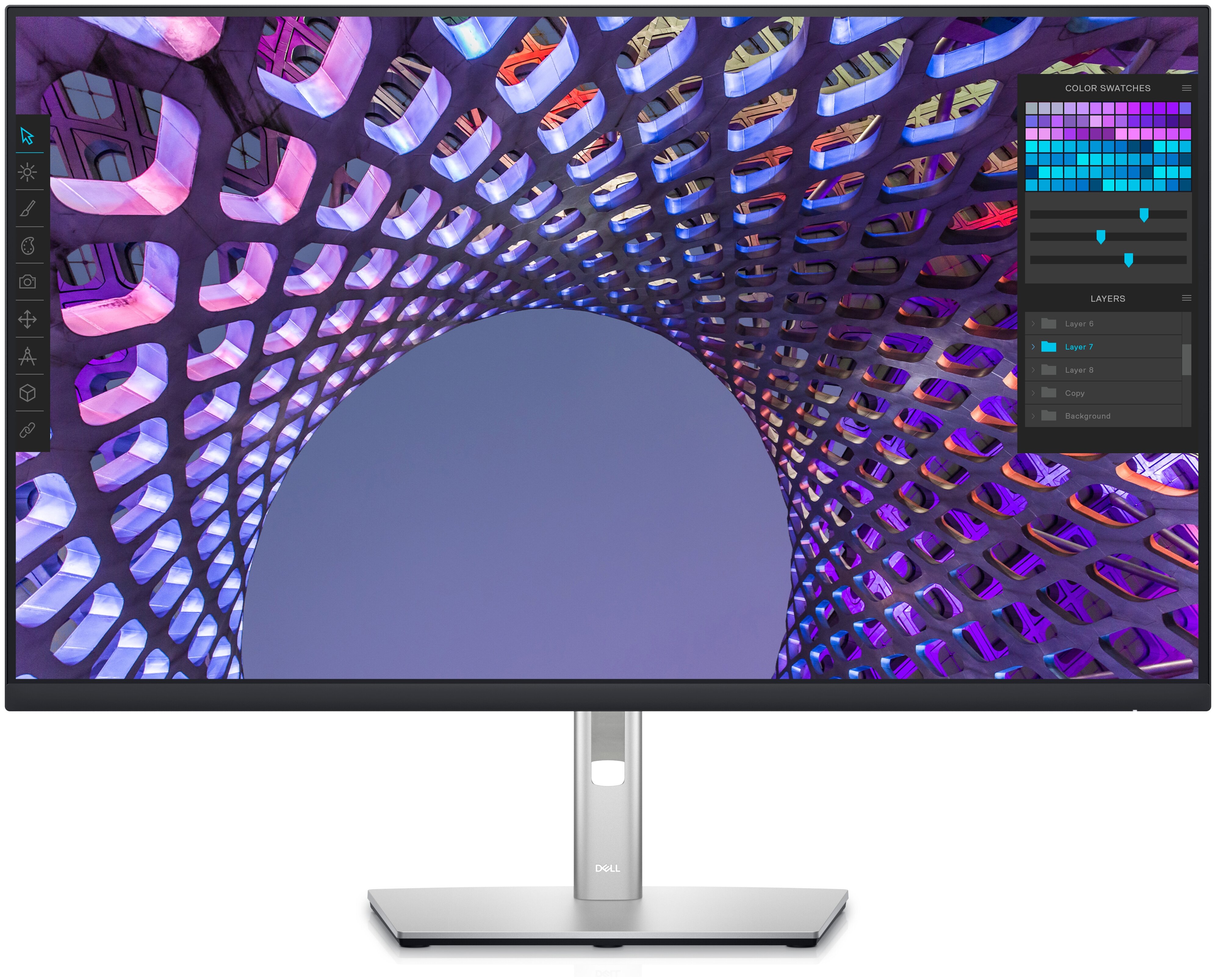 Монитор Dell P3223QE черный