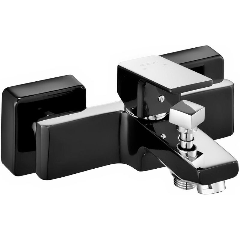 Смеситель для ванны E.C.A. Tiera 103502469EX, черный/хром