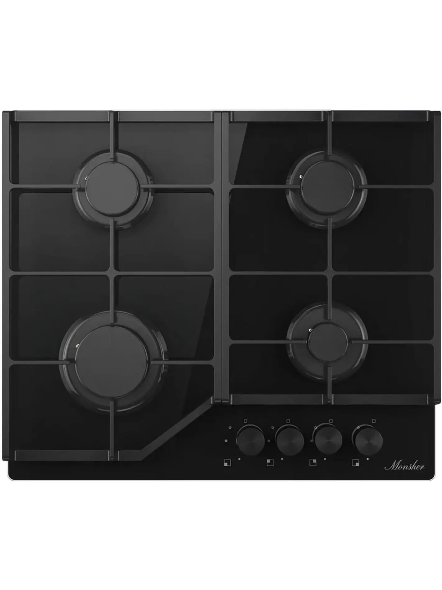 Варочная панель газовая Monsher MGG 62 Noir, черный