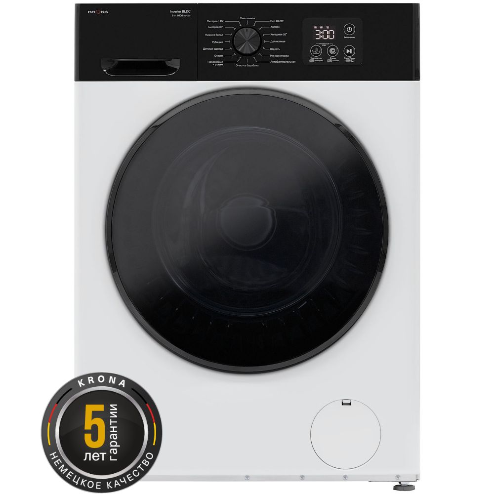 Стиральная машина Krona RHENE WHITE 1000 6K WM, белый