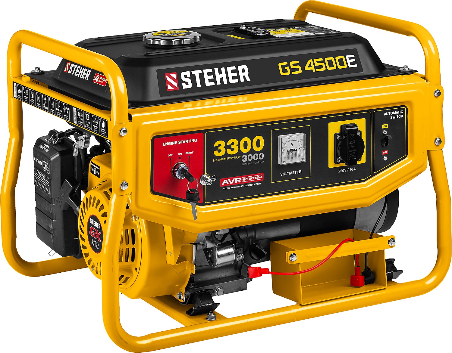 Генератор бензиновый Steher GS-4500Е (3000 Вт)